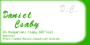 daniel csaby business card